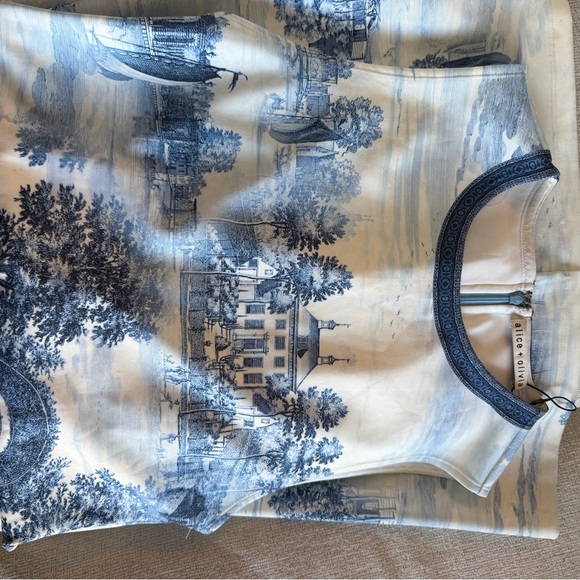 New Without Tags Alice + Olivia Wynell Mini Dress in Chateau - Picture 8 of 10